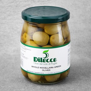 Dilecce 그린 올리브 홀 노첼라라, 550g, 1개