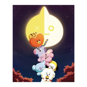 아이러브페인팅 BT21 DIY PAINTING__40 x 50 cm, FULLMOON, 1개