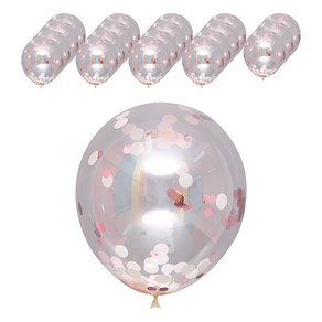 컨페티 풍선 30cm, 샤이닝핑크, 20개