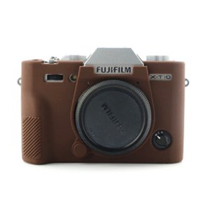 FUJIFILM X-T10 X-T20 카메라 실리콘 바디보호용 케이스 진브라운, 1개