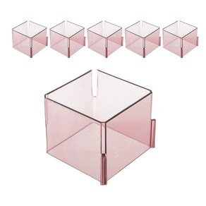 올하이 벌집 분리조립형 양말 속옷 수납 박스 11 핑크 70 x 70 x 60 mm, 6개