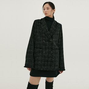 리올그 여성용 NOI MONO CHECK TWEED JACKET