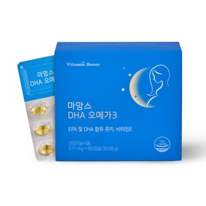 비타민하우스 마망스 DHA 오메가3 30.66g, 60정, 1개