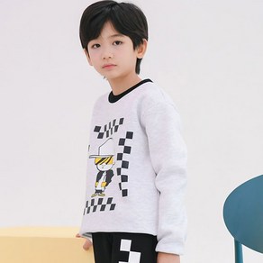 잭키드 남아용 힙합 기모 맨투맨 티셔츠