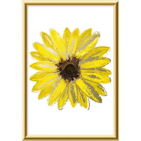 서프푸 해바라기 액자 a4, 골드, 1개