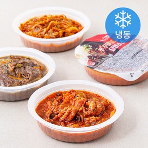 한끼의품격 한품 덮밥소스 B 소불고기 210g + 오돌뼈 210g + 쭈꾸미불고기 200g 세트 (냉동)