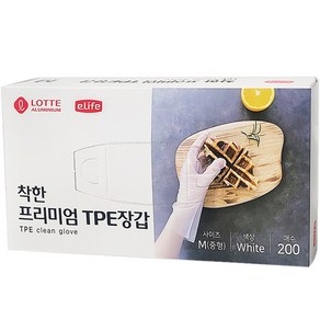 롯데이라이프 착한 프리미엄 TPE 장갑, 1개, 200개입