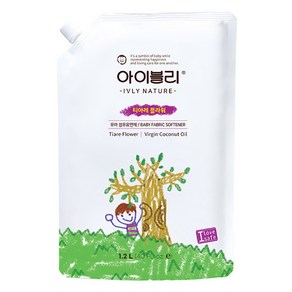 아이블리네이쳐 코코넛 오일 성분 섬유유연제 티아레 플라워향 본품, 1.2L, 1개