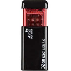 액센 U301 PUSH 초고속 클릭형 USB3.0 메모리, 32GB, 1개