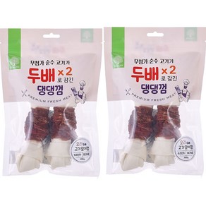 더내추럴 강아지 두배 고기많은 댕댕껌 16cm 200g 2p, 2개, 오리