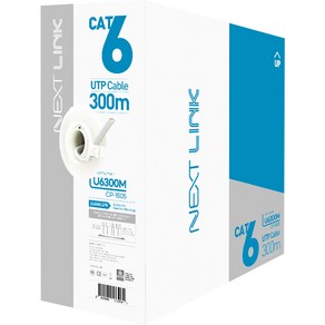 넥스트링크 다이렉트 UTP CAT 6 기가 랜케이블 300m CP-1505, 혼합색상, 1개