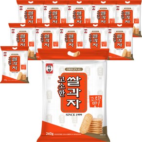 미왕 고소한 쌀과자, 240g, 12개