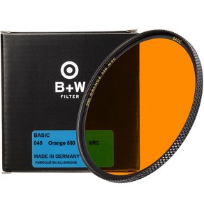 슈나이더크로이츠나흐 B+W BASIC MRC ORANGE 040 필터 49mm, 1개