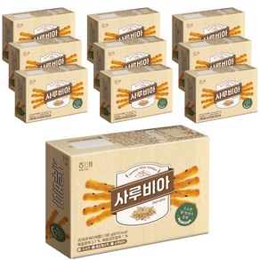 해태제과 사루비아 통참깨스틱, 180g, 10개