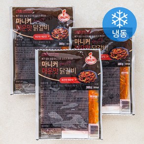 마니커 매운맛 닭갈비 (냉동), 300g, 3개