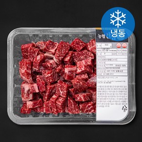 농협안심한우 2등급 세절 국거리용 (냉동), 500g, 1개