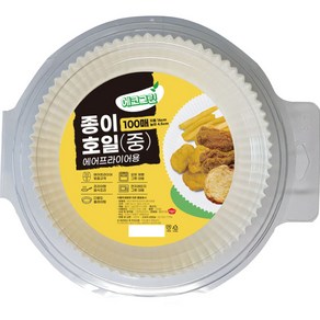 에코 에어프라이어 종이호일 중형 100p, 1개