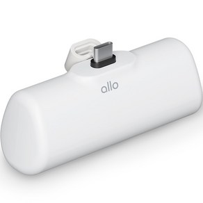 알로코리아 무선 도킹형 일체형 미니 보조배터리 5000mAh C타입, allo500DC(C타입), 화이트