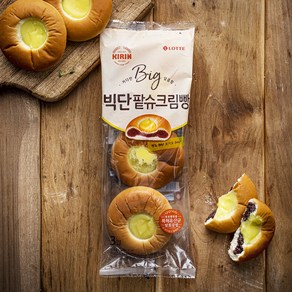 기린 팥 슈크림빵 빅단, 105g, 3개입, 1개