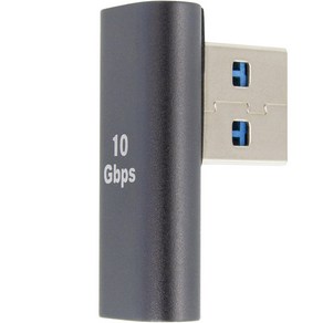 솔탑 USB C타입 데이터 전송 변환컨버터 90도 측면 꺾임젠더 10Gbps 어댑터 SOLTOP-1333