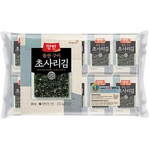 양반 돌판구이 초사리김 9매 x 20봉