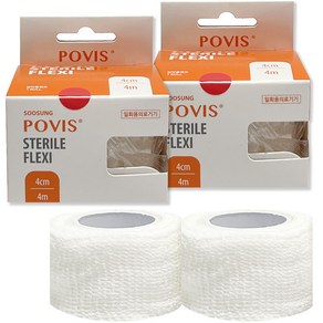 POVIS 수성 스테럴 플렉스 압박용 밴드 4cm x 4m, 1개입, 2개