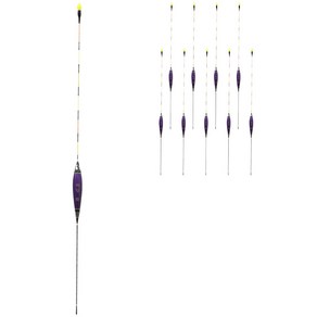 싸파 억달 유선형 남보라 민물 낚시찌 35cm, 혼합색상, 10개
