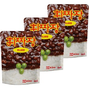 휘짜장 유니짜장 매운맛, 210g, 3개