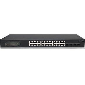 넥스트유 기가 24포트 POE+ 10G 4SFP+ 스위칭허브 450W, NEXT-POE4820-10G, 1개