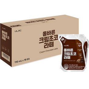 비락 유아용 올바른 크림초코 라떼 110ml