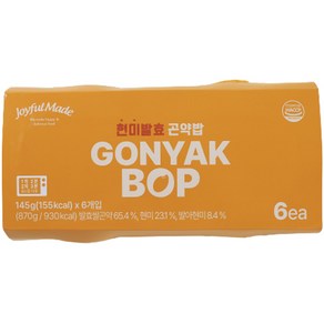 조이풀메이드 현미 발효 곤약밥, 145g, 6개