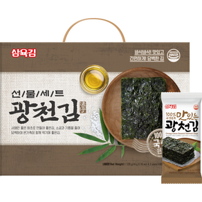 삼육김 광천김 선물세트 4호 32p, 128g, 1박스