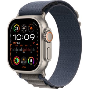 Apple 애플워치 Ulta 2 티타늄 알파인 루프, 블루, Small, 49mm, GPS+Cellula