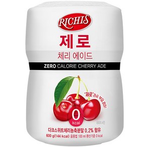 리치스 제로 체리 에이드 분말, 600g, 1개