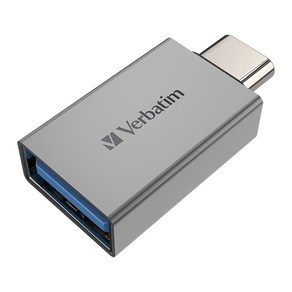 버바팀 C타입 USB 3.2 Gen1 OTG 변환 젠더 C to A 어댑터, 실버, 1개