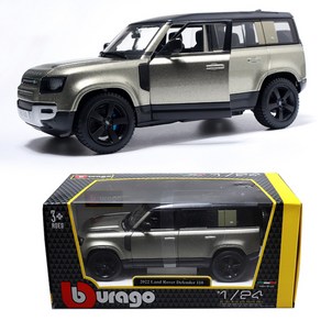 브라고 1:24 랜드로버 디팬더 2022 SUV 다이캐스트 24 x 11 x 10 cm, 그린, 1개