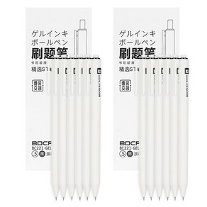 동아피엠에스 bocai 중성펜 0.5mm BC221 6p, 블랙, 2개