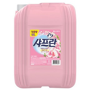 샤프란 대용량 섬유유연제 바닐라 리치 알파 본품, 18L, 1개