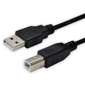 디옵텍 USB 2.0 A M - B M 프린터 케이블 블랙 JUSTLINK U2AB30