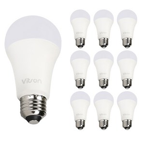 비츠온 LED 전구 벌브 12W, 10개, 주백색