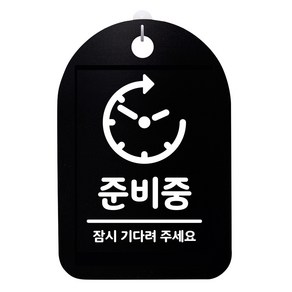 걸이용 안내판, 준비중, 1개