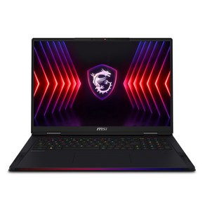 MSI 2024 레이더 18 HX 코어i9 인텔 14세대 지포스 RTX 4080, 블랙, 2TB, 32GB, WIN11 Po, Raide 18 HX A14VHG-i9 4K Mini LED (228KR)