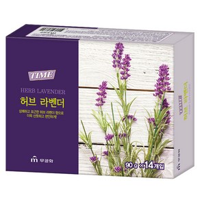 무궁화 타임 비누 허브 라벤더, 90g, 14개