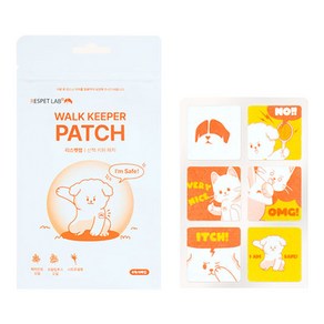 리스펫랩 반려동물 해충방지 산책키퍼 스티커 패치 60p, 60ml, 1개
