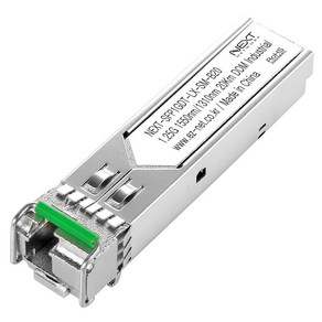 넥스트 싱글모드 1코어 LC 미니지빅 광모듈 NEXT-SFP1GDT-LX-SM-B20, 그레이, 1개, 55.5mm