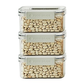 한샘 냉장고 정리 밀폐용기 460ml, 3개
