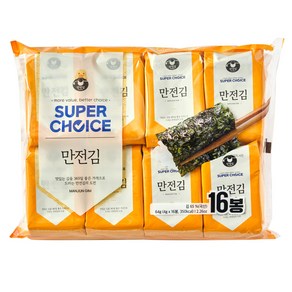 만전김 슈퍼초이스 도시락김, 4g, 16개