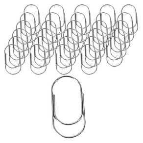 마켓감성 다양한 모양 클립 일반 실버, 50개입, 1개