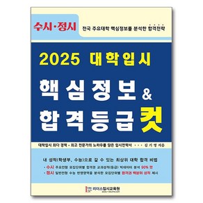 대학입시 핵심정보 & 합격등급 컷(2025)