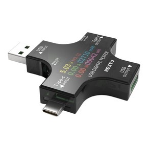 넥스트유 5in1 USB C타입 A타입 전압 전류 측정 테스터기 NEXT-VA03